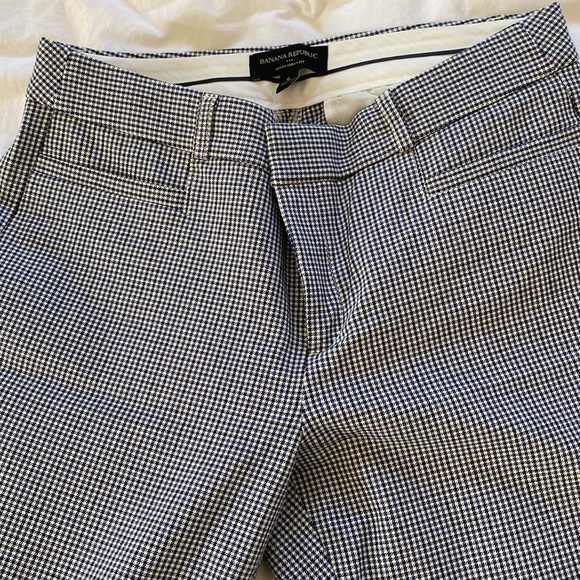 Banana Republic Factory gingham print Sloan curvy fit pants size 6 - Picture 2 of 4